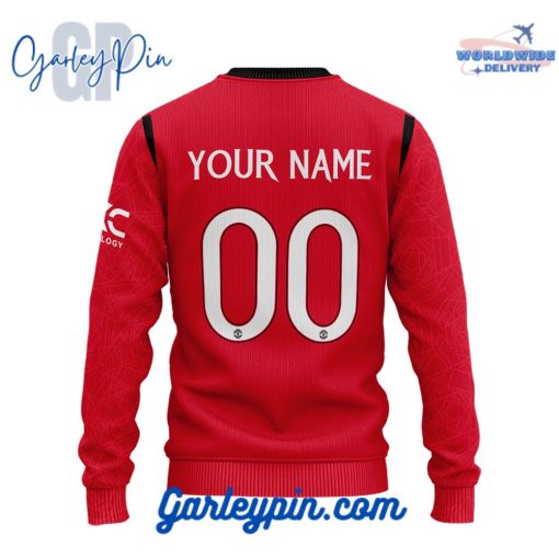 Manchester United Home Kits Custom Name Sweater