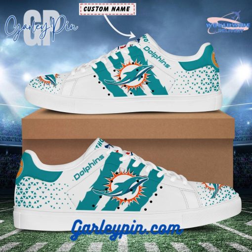 Miami Dolphins Custom Name Stan Smith Shoes