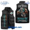 Miami Dolphins Go Fins Custom Name Sleeveless Puffer Jacket