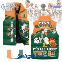 Miami Hurricanes Men's Basketball Sleeveless Puffer Jacket