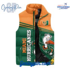 Miami Hurricanes Men's Basketball Sleeveless Puffer Jacket