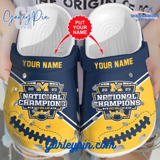 Michigan Wolverines Custom Name Crocs