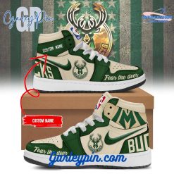 Milwaukee Bucks Custom Name Air Jordan 1