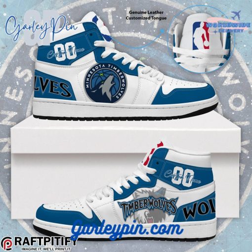 Minnesota TimberWolves Custom Name Air Jordan 1