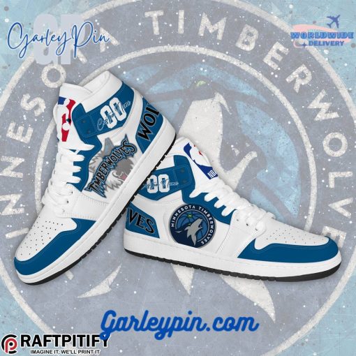 Minnesota TimberWolves Custom Name Air Jordan 1