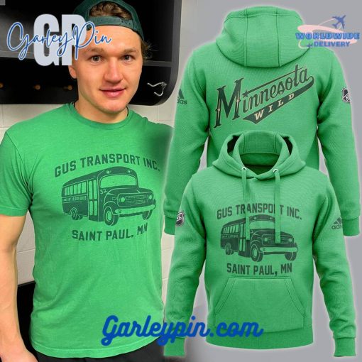 Minnesota Wild Gus Transport INC. Saint Paul Combo Hoodie, Pants, Cap