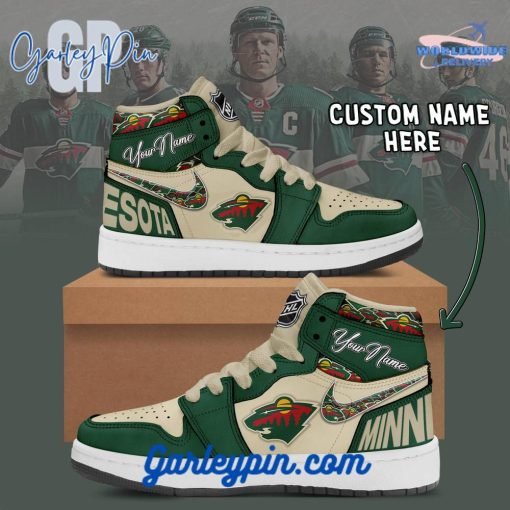 Minnesota Wild Personalized Air Jordan 1 Sneaker