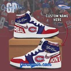 Montreal Canadiens Custom Name Air Jordan 1 Sneaker