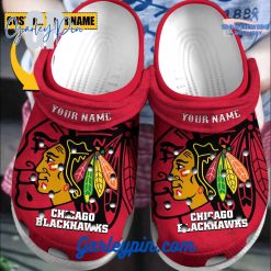 NHL Chicago Blackhawks Custom Name Crocs