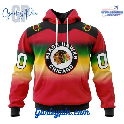 NHL Chicago Blackhawks Retro Gradient Hoodie