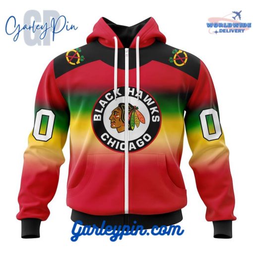 NHL Chicago Blackhawks Retro Gradient Hoodie