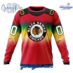 NHL Chicago Blackhawks Retro Gradient Sweatshirt