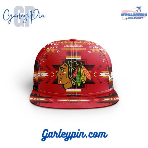 NHL Chicago Blackhawks With Native Pattern Design Snapback