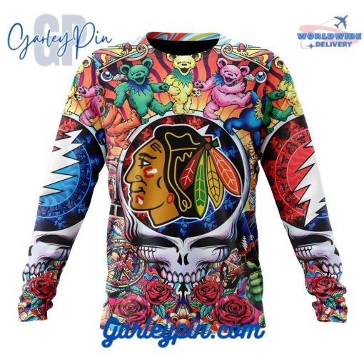 NHL Chicago Blackhawks x Grateful Dead  Sweatshirt