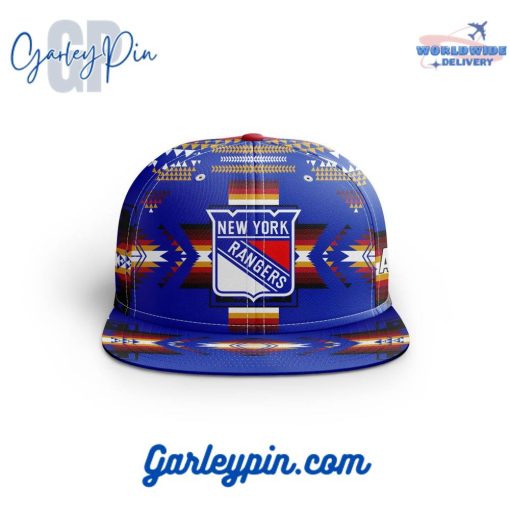 NHL New York Rangers With Native Pattern Design Snapback