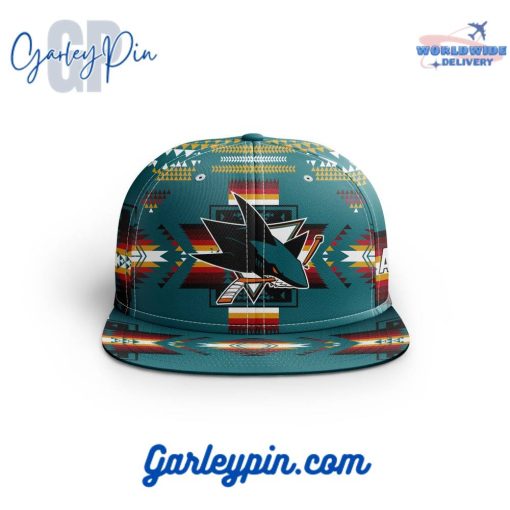 NHL San Jose Sharks With Native Pattern Design Snapback