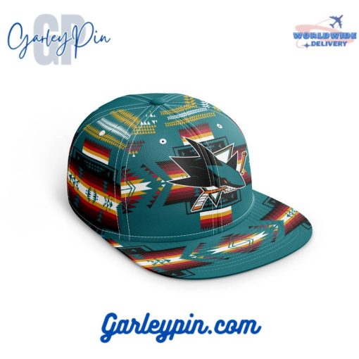 NHL San Jose Sharks With Native Pattern Design Snapback