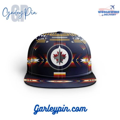 NHL Winnipeg Jets With Native Pattern Design Snapback