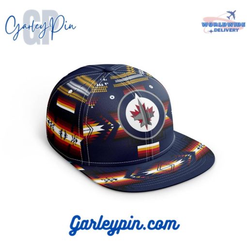 NHL Winnipeg Jets With Native Pattern Design Snapback