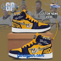 Nashville Predators Custom Name Air Jordan 1 Sneaker