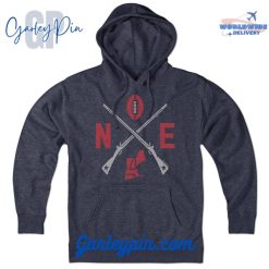 New England Cross Rifles Heather Blue Hoodie