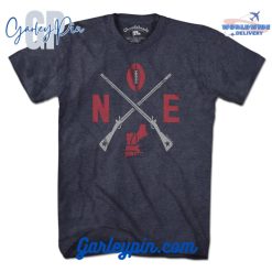 New England Cross Rifles Heather Blue T-Shirt