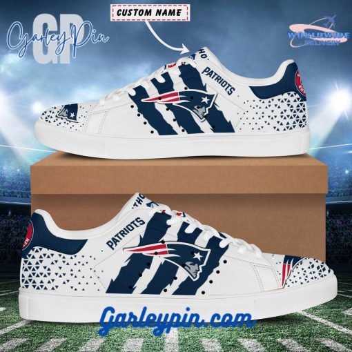 New England Patriots Custom Name Stan Smith Shoes