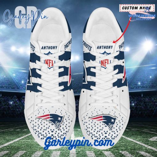 New England Patriots Custom Name Stan Smith Shoes