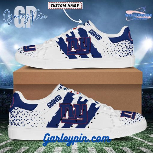 New York Giants Custom Name Stan Smith Shoes
