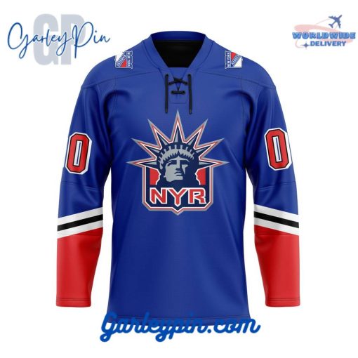 New York Rangers Custom Name Reverse Retro Hockey Jersey