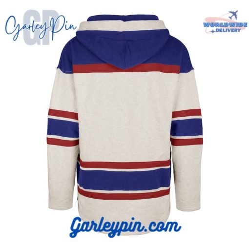 New York Rangers Oatmeal Rockaway Lace Up Hoodie