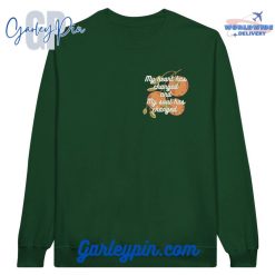 Noah Kahan Orange Juice Lyric Forest Green Sweatshirt