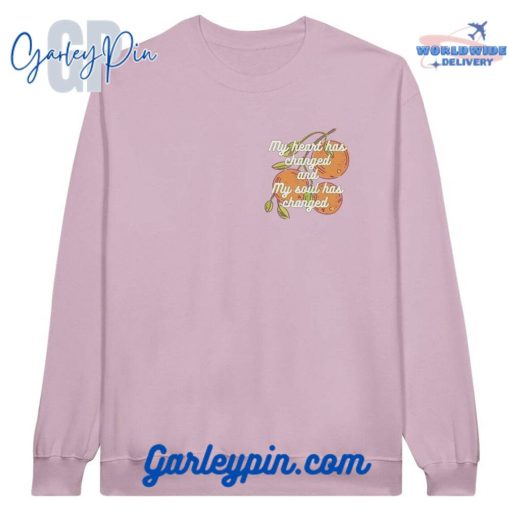Noah Kahan Orange Juice Lyric Light Pink Sweatshirt