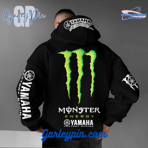 Oversized Energy Drink Style x Yamaha Factory Racing Black Hoodie