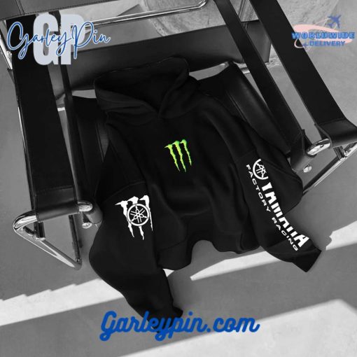 Oversized Energy Drink Style x Yamaha Factory Racing Black Hoodie