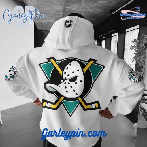 Oversized Mighty Ducks White Hoodie