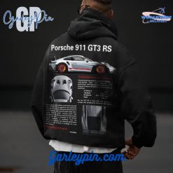 Oversized Porsche 911 GT3 RS Black Hoodie