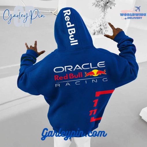 Oversized Red Bull Racing Royal Blue Hoodie