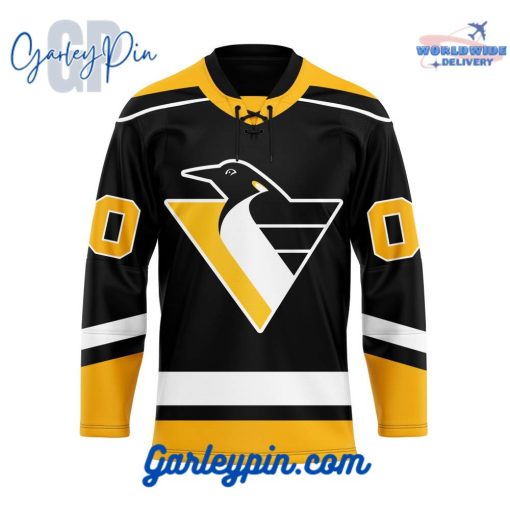 Pittsburgh Penguins Custom Name Reverse Retro Hockey Jersey