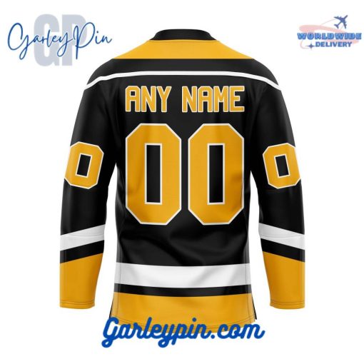 Pittsburgh Penguins Custom Name Reverse Retro Hockey Jersey