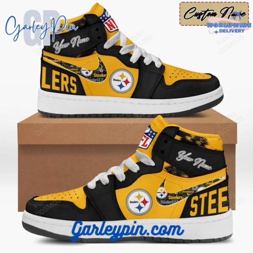 Pittsburgh Steelers Custom Name Air Jordan 1 Sneaker