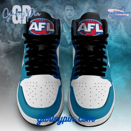 Port Adelaide Power Custom Name Air Jordan 1 Sneaker