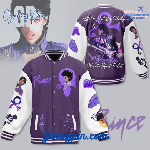 Prince Life Is Just A Party Baseball Jacket