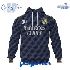 Real Madrid Away Kits Custom Name Hoodie