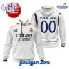 Real Madrid Away Kits Custom Name Hoodie