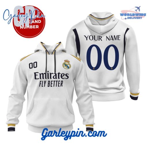Real Madrid Home Kits Custom Name Hoodie