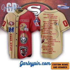 San Francisco 49ers Custom Name Baseball Jersey