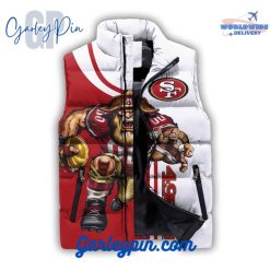 San Francisco 49ers Style Sleeveless Puffer Down Jacket