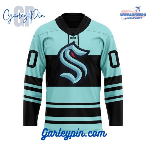 Seattle Kraken Custom Name Reverse Retro Hockey Jersey