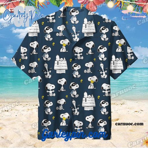 Snoopy Sticker Hawaiian Shirt